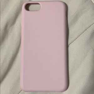 Pink Silicon iPhone 8 Case